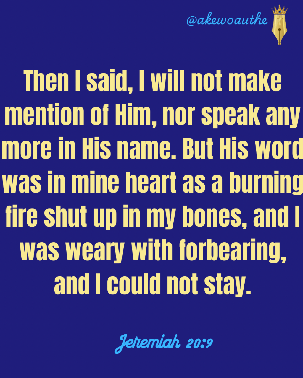 Fire in My Bones